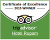 2015 Trip Adviser Winner
